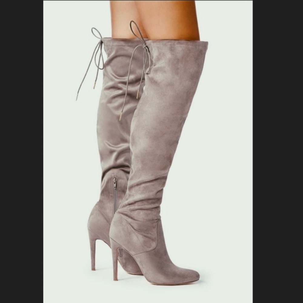 Suede Stiletto Over-the-knee boots!